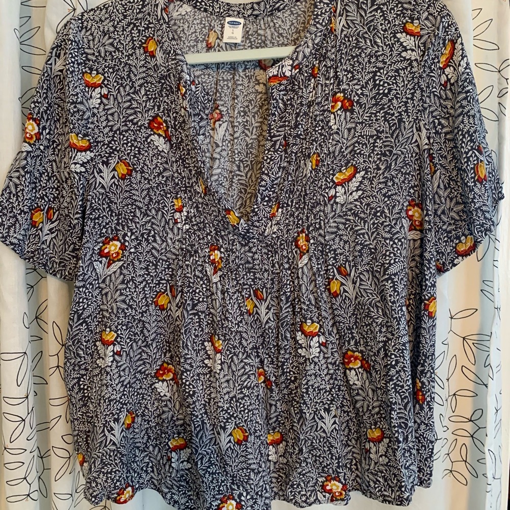 Old Navy Foley Crop Blouse - Size M